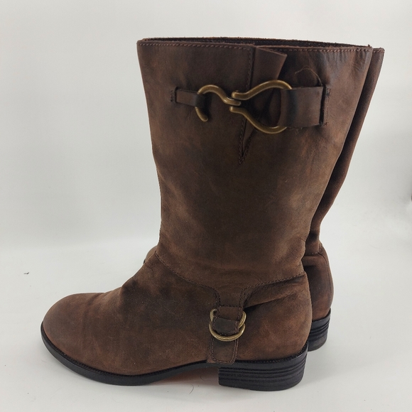 Cole Haan x Nike Air brown leather riding boots - Picture 3 of 6